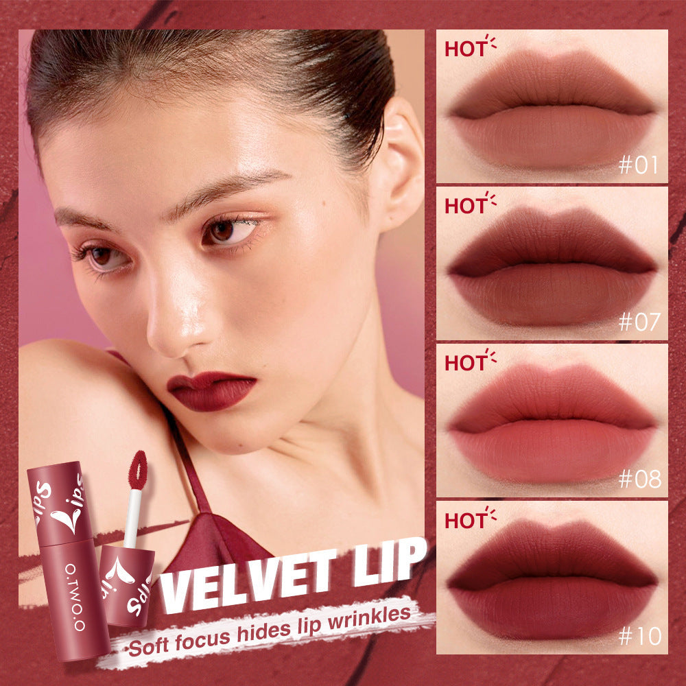 Matte Fog Face Lip And Cheek Dual-use Powder Blusher Lipstick Air Lip Glaze