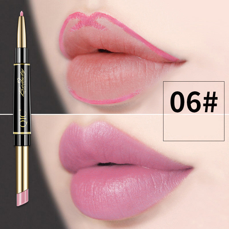 Double Head Lipstick Pen Waterproof And Makeup Holding