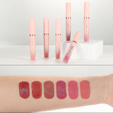 6color Nonstick Cup Matte Lip Gloss Lipstick Does Not Fall Off Color Suit