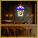 Boba Tea UV Neon Sign