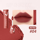 Matte Fog Face Lip And Cheek Dual-use Powder Blusher Lipstick Air Lip Glaze