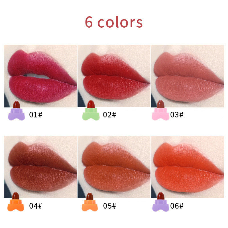 Long Lasting Waterproof Non-stick Cup Velvet Matte Capsule Star Lipstick Set