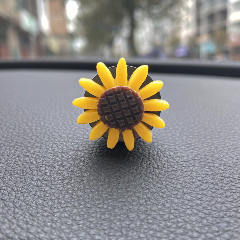 Perfume Decoration Sunflower Flower Car Ventilator Perfume Clip