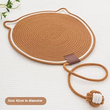 Woven Cotton Cord Cat Pets Scratching Pad Self-hi Ball Integrated Pet Products