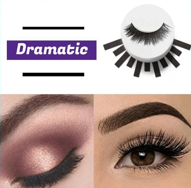 Sticky 3D silk false eyelashes No glue, no stimulation, natural soft and comfortable false eyelashes 3 seconds speed wear