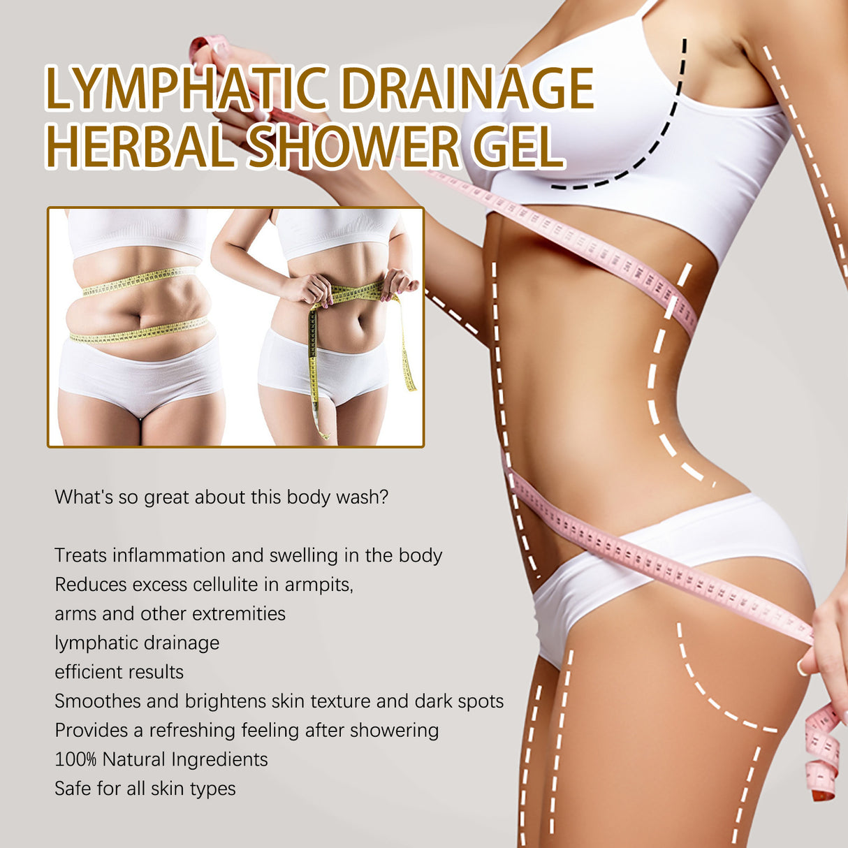 Ginger Body Shaping Shower Gel Lymph Slimming