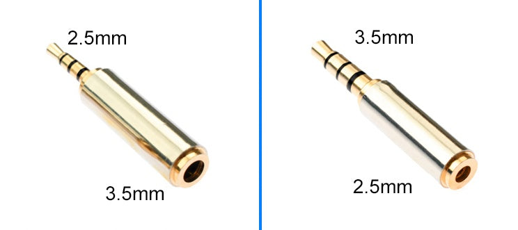 Mobile phone headset adapter 2.5mm to 3.5mm adapter 2.5 revolution 3.5 female small to large plug