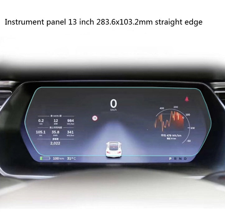 Dashboard screen protector for Model X