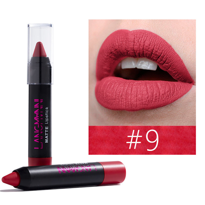 Langmanni waterproof non-stick cup velvet lipstick