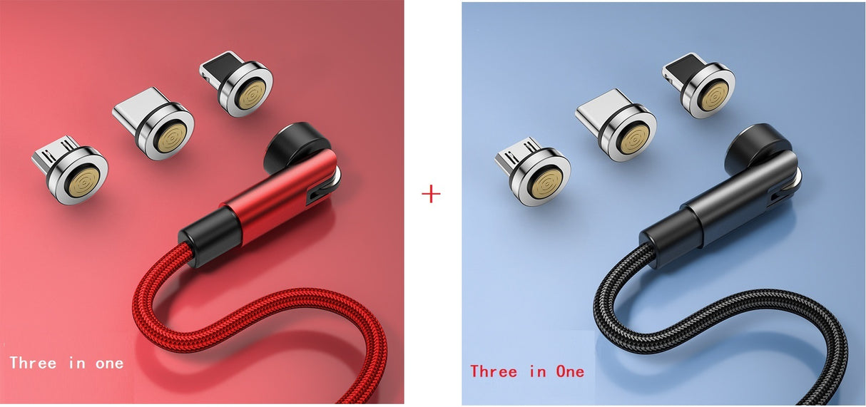 Compatible With Appl E , 540 Degree Rotating Magnetic Data Cable Three In One