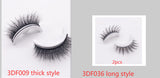 Reusable 3D Mink Lashes Natural False Eyelashes Self Adhesive Fake Glue Free Makeup Eyelash Extension Silk