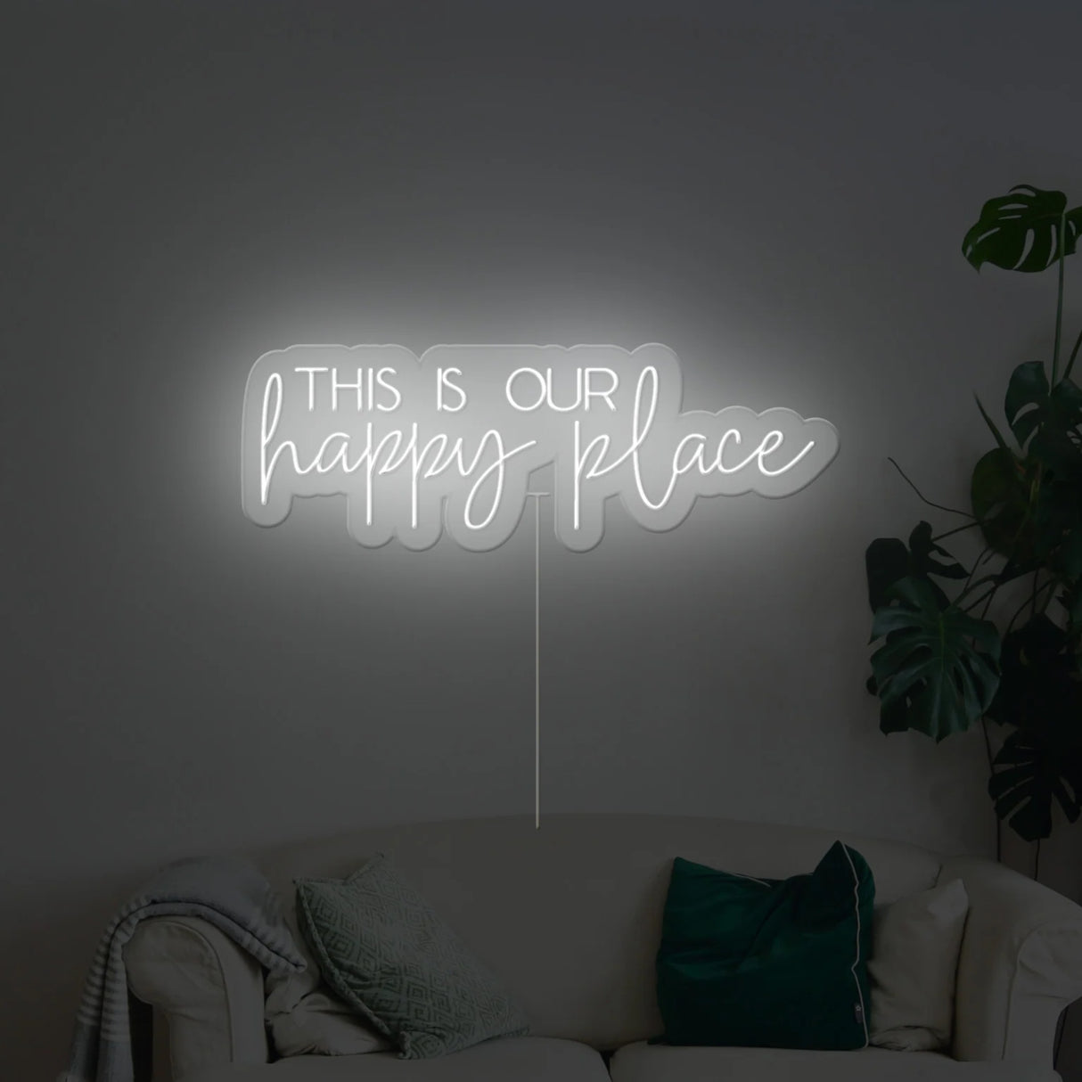 This Is Our Happy Place Neon Sign