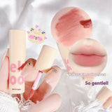 Mousse Velvet Lip Mud Matte Finish Velvet White Lip Gloss