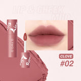 Matte Fog Face Lip And Cheek Dual-use Powder Blusher Lipstick Air Lip Glaze