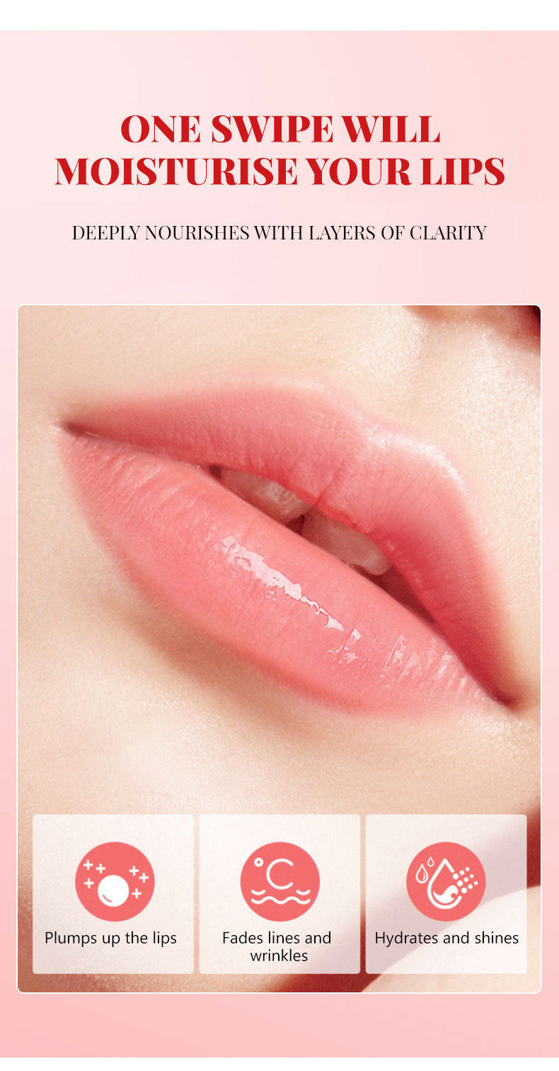 Temperature Change Fruit Lip Gloss Mirror Water Light Lip Lacquer