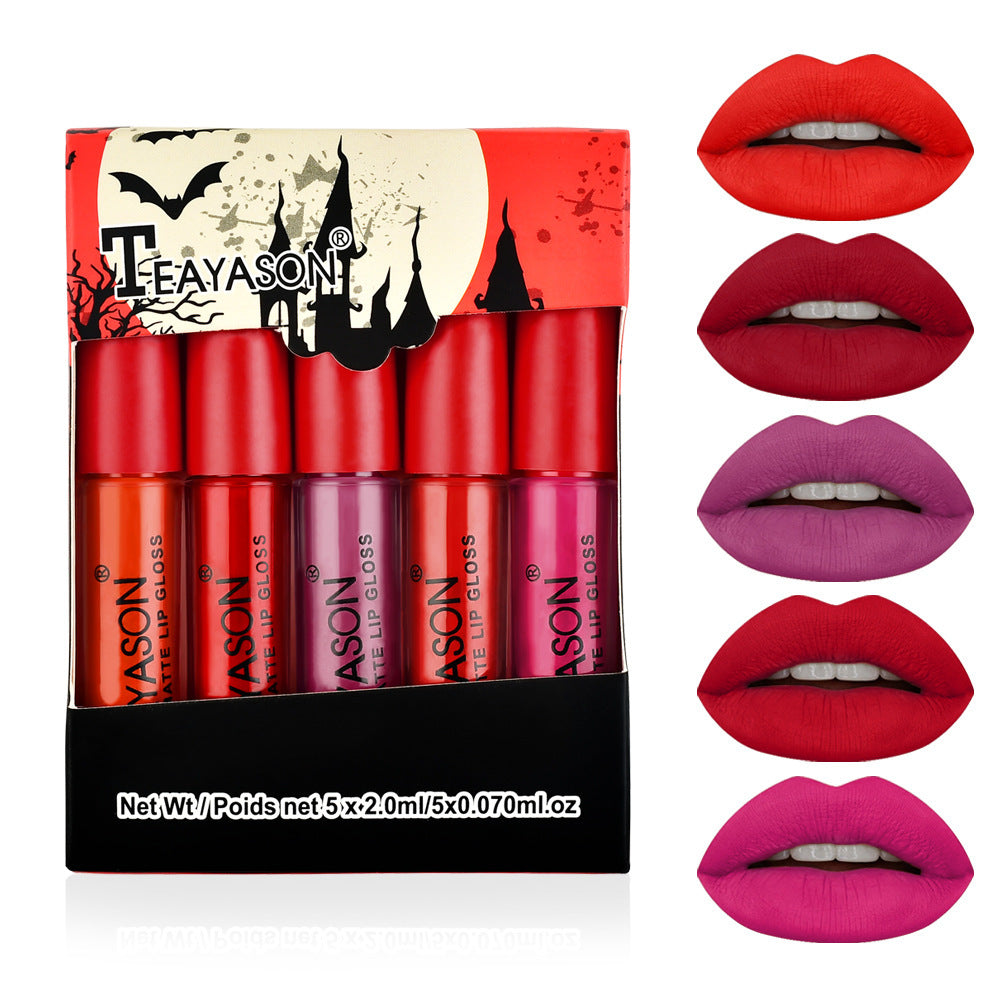 Matte Matte Lip Glaze Mini Set Of FiveLip Gloss