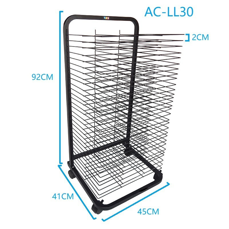 Single-sided Art Classroom Airing Easel Art Supplies Metal Easel