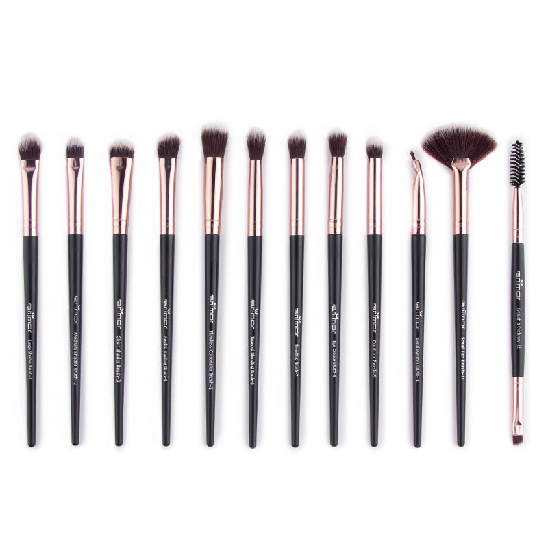 Eyes Eyeshadow Eyebrow Brush Portable Kit Makeup Tools