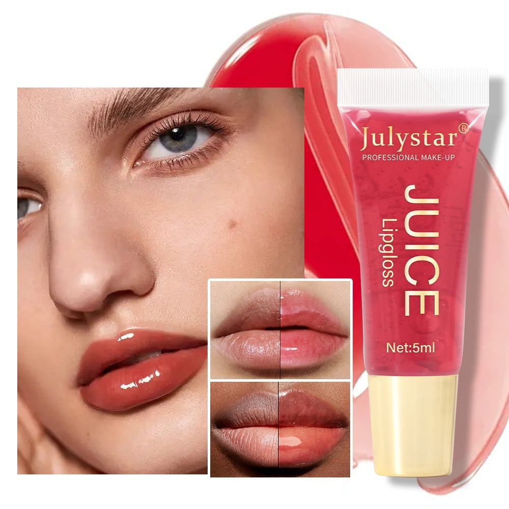 Natural Long Lasting Moisturizing Mirror Lip Gloss Fruit Taste Toot Lip Moisturizing Water Light Lip Gloss