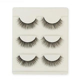 Compatible with Apple, 3 pair false eyelashes mink hair lashes Slim curly raised fake Eyelasehe extension Cilios Posticos makeup