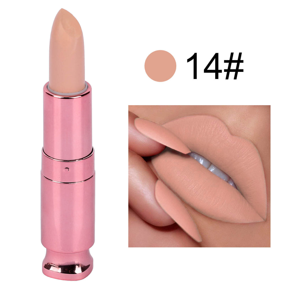 Easy To Color Matte No Stain On Cup Long Lasting Lipstick Lip Balm