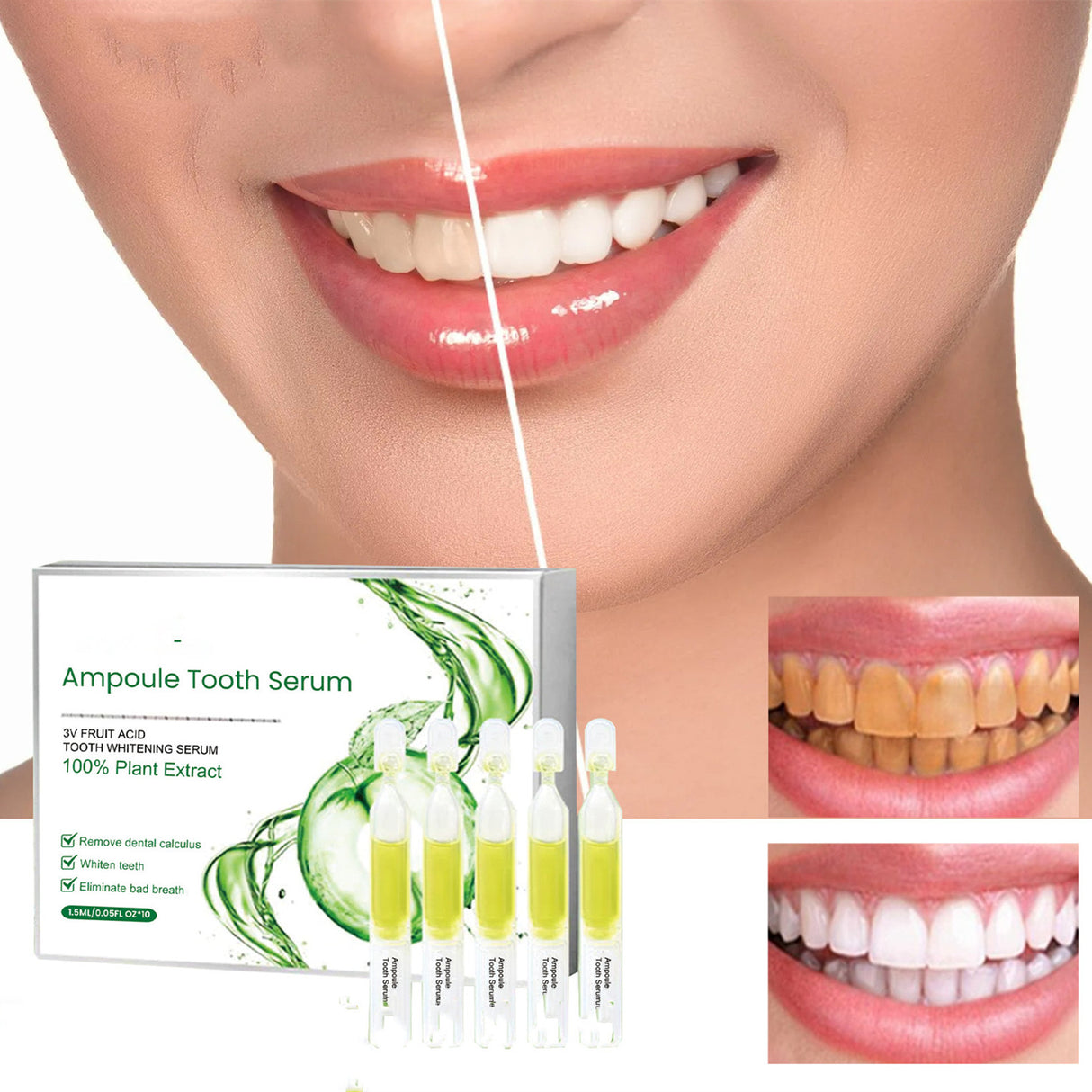 Tooth Whitening Serum Cleanse Mouth Odor