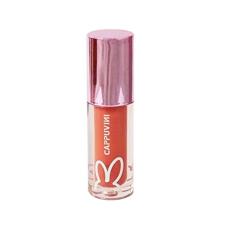 Cappuvini Carbuweini Pink Rabbit Lip Gloss Moisturizing And Nourishing Care