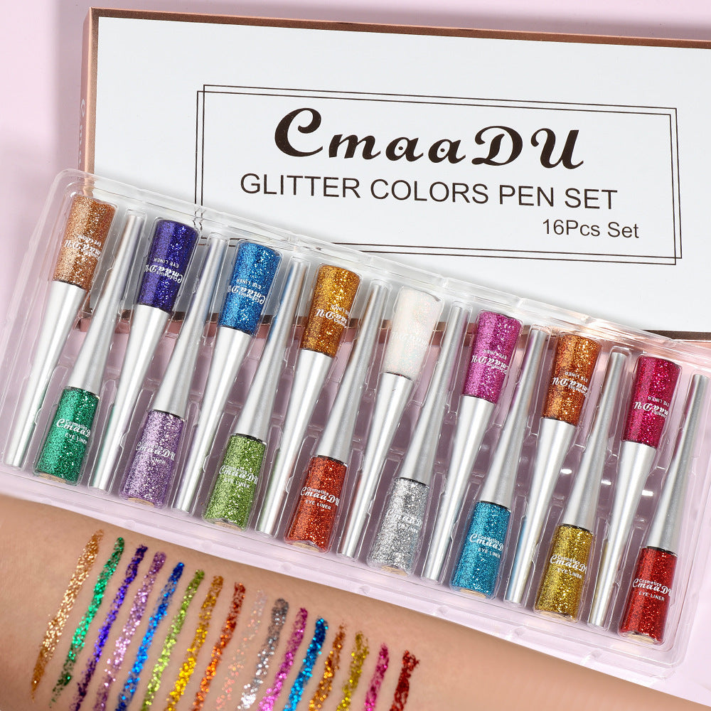 Creative Multicolor Glitter Liquid Eyeliner Set