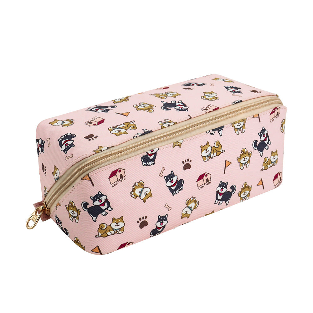 Cute Dog Pets Print Cosmetic Bag Waterproof Makeup Bags Travel