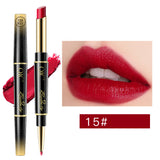 Double-ended Lipstick Pen Lip Liner Waterproof Non-stick Cup