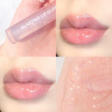 Water-light Beautiful Lip Gloss Lip Glaze With Flashing Toot Lip Lip Gloss For Men And Women Students Beginners Plump Jelly Color