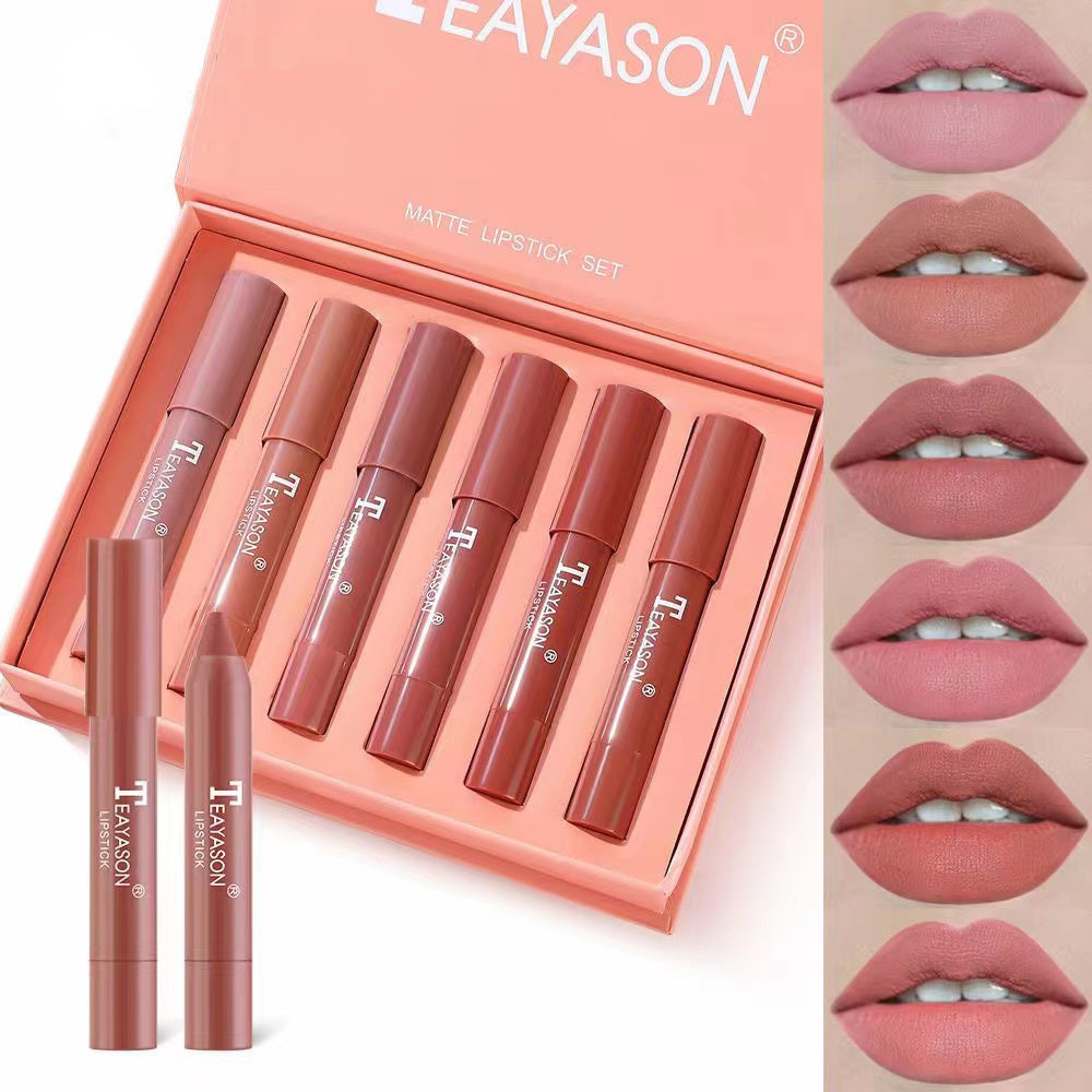 Women's Multi-Color Matte Lipstick Set 6-Pack