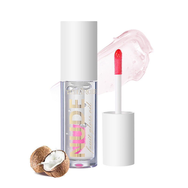 Temperature Change Fruit Lip Gloss Mirror Water Light Lip Lacquer