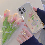 Summer Butterfly Tulip Phone Case Cover