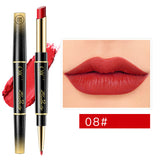 Double-ended Lipstick Pen Lip Liner Waterproof Non-stick Cup