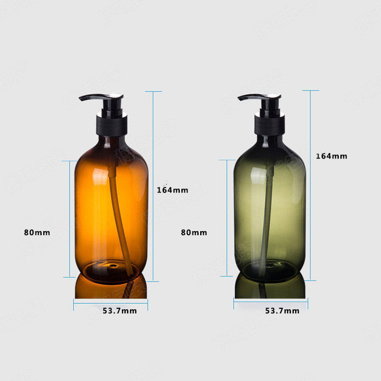 Push The Pump Brown Shower Gel Bottle