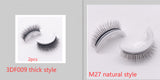 Reusable 3D Mink Lashes Natural False Eyelashes Self Adhesive Fake Glue Free Makeup Eyelash Extension Silk