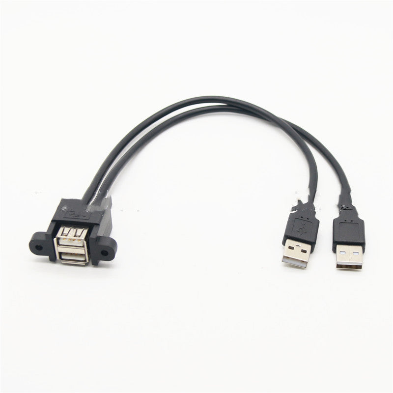 USB 20 Cable Dual-port USB Extension Cord