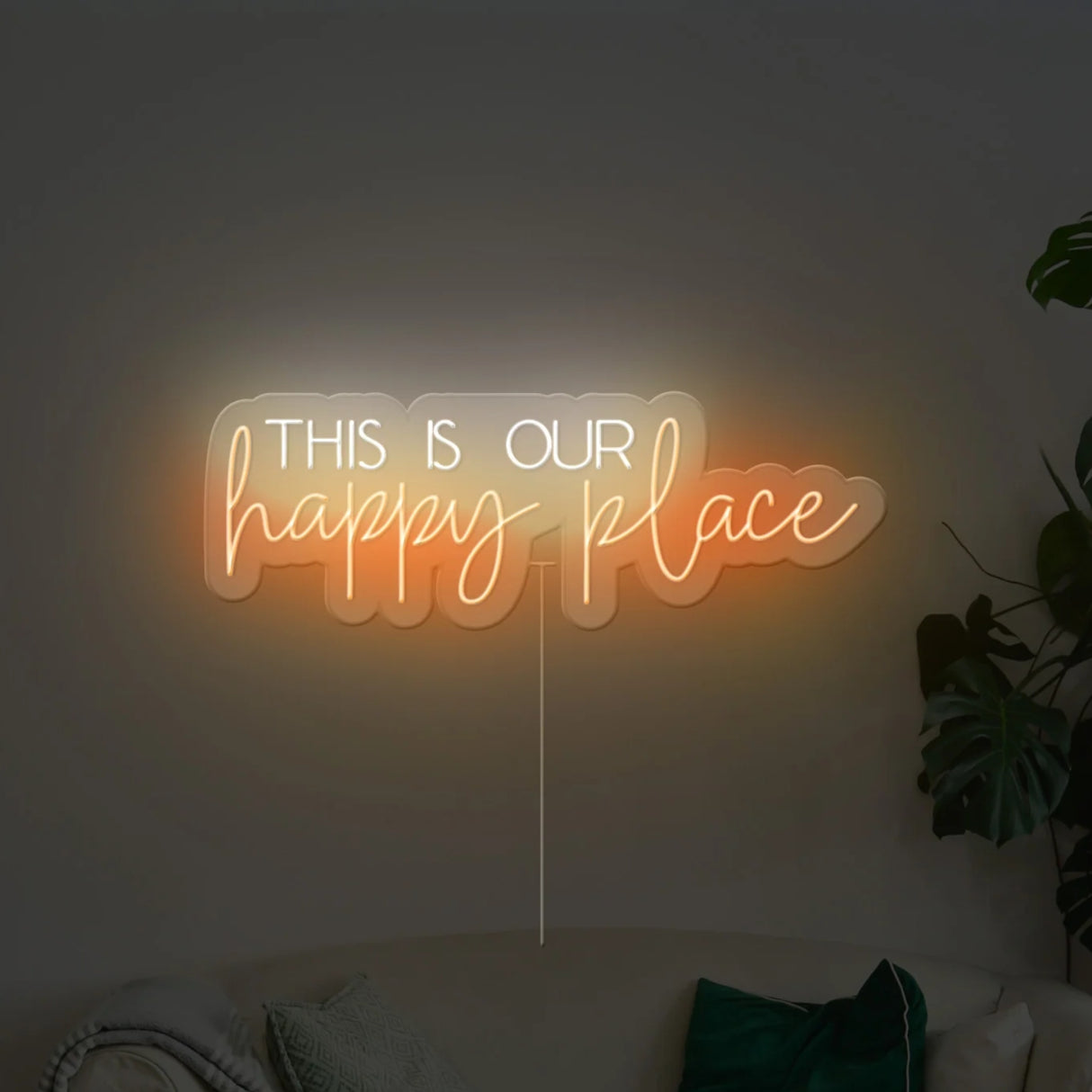 This Is Our Happy Place Neon Sign