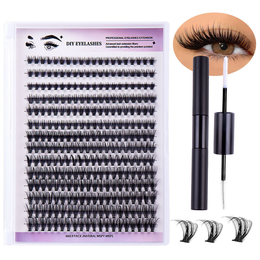 Segmented Natural Thick Individual False Eyelash False Eyelashes