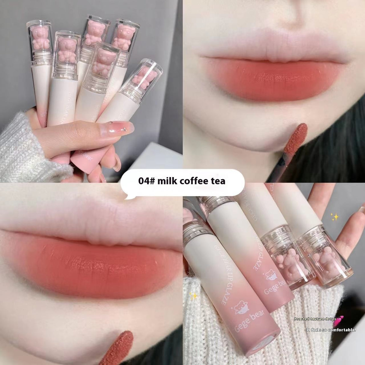 Cotton Lip Lacquer Matte Velvet Matte Moisturizing Lipstick