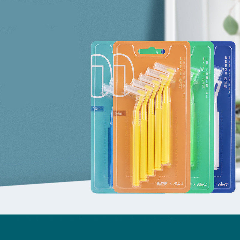 L-shaped Soft Interdental Brush Cleaning Oral Care Set