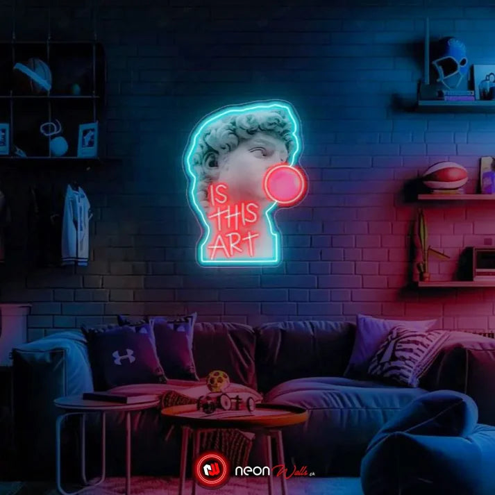 Pop Art David UV Neon Sign 🌟 – Illuminate Your Space with Art and Style