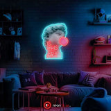 Pop Art David UV Neon Sign 🌟 – Illuminate Your Space with Art and Style