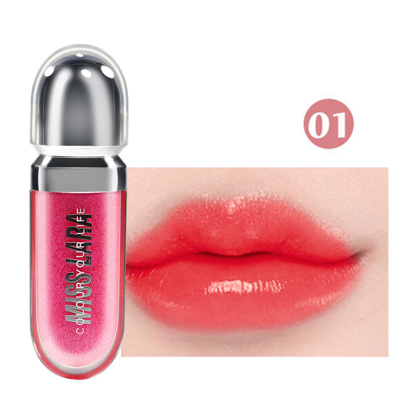 Flat Tube Lip Gloss Non-fading No Stain On Cup Liquid Lipstick