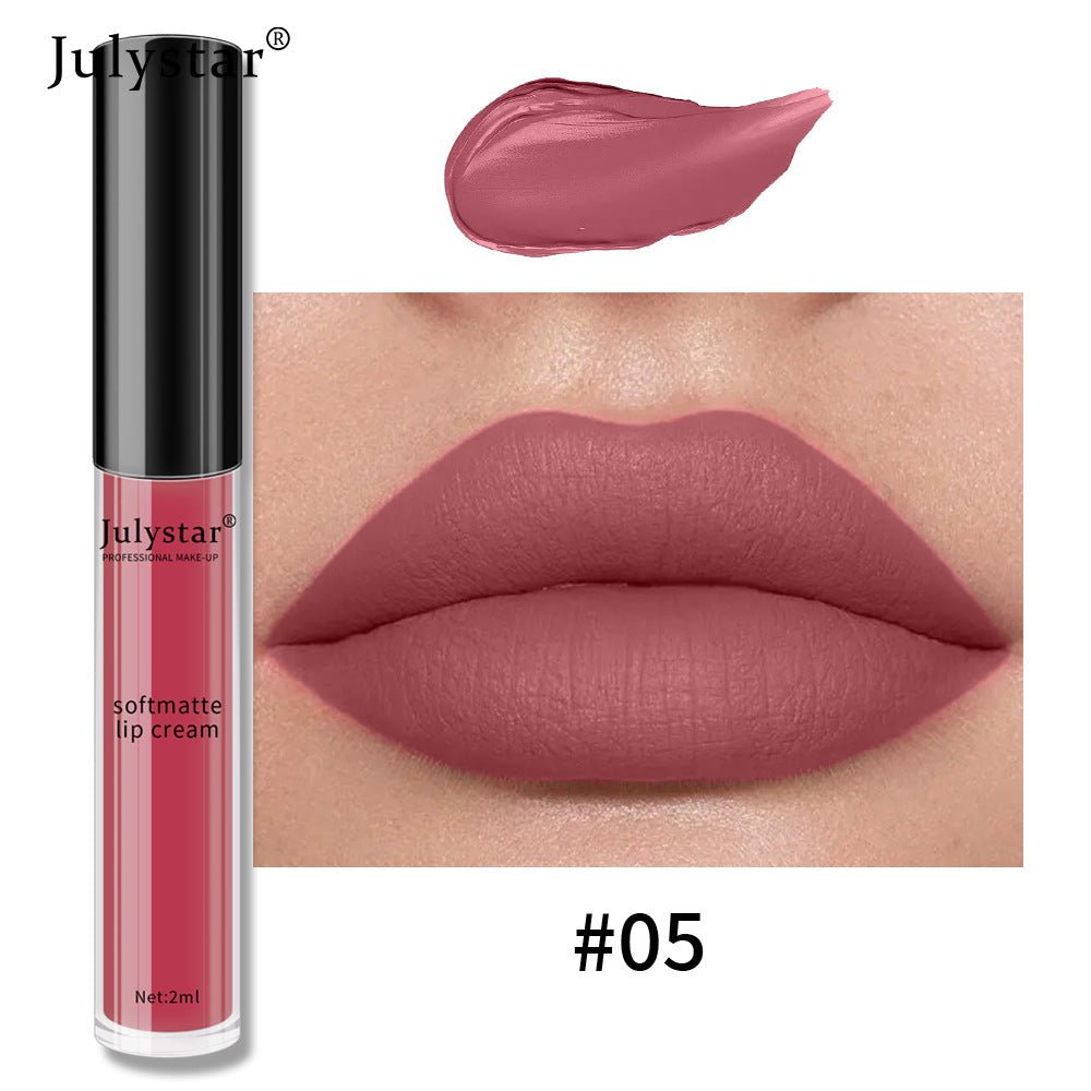 Water Mist Matte Liquid Lipstick Female Christmas Makeup Nourishing Long-lasting No Stain On Cup