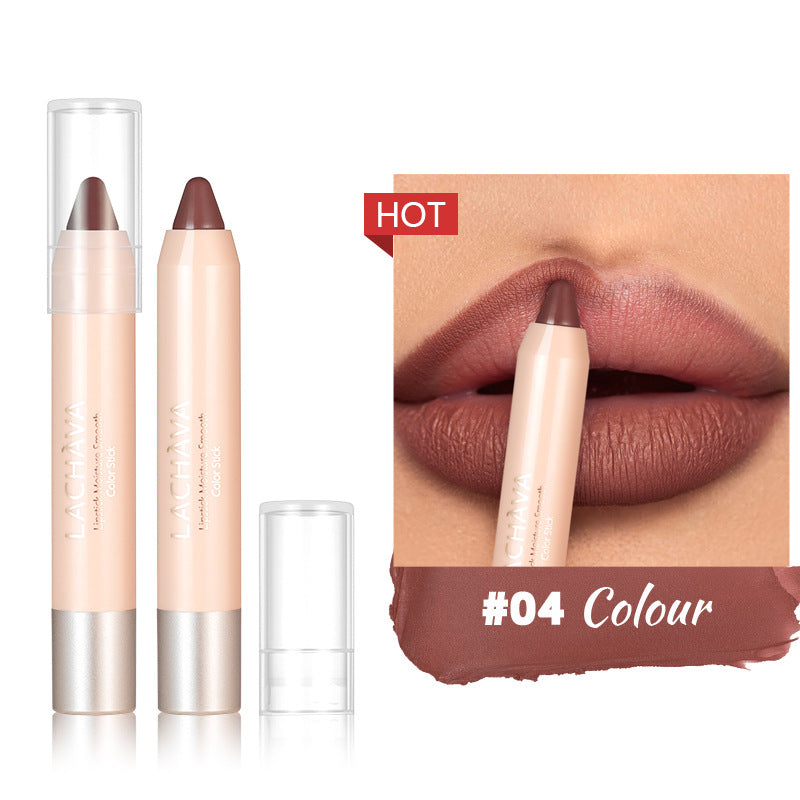 8-color Matte Lipstick Pen Waterproof No Stain On Cup