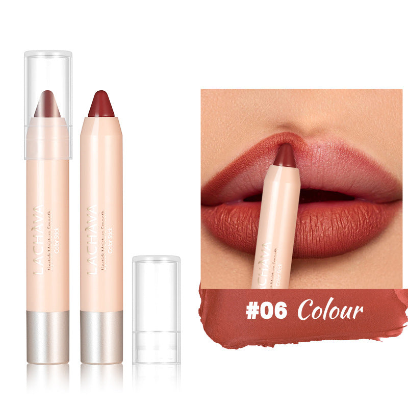 8-color Matte Lipstick Pen Waterproof No Stain On Cup