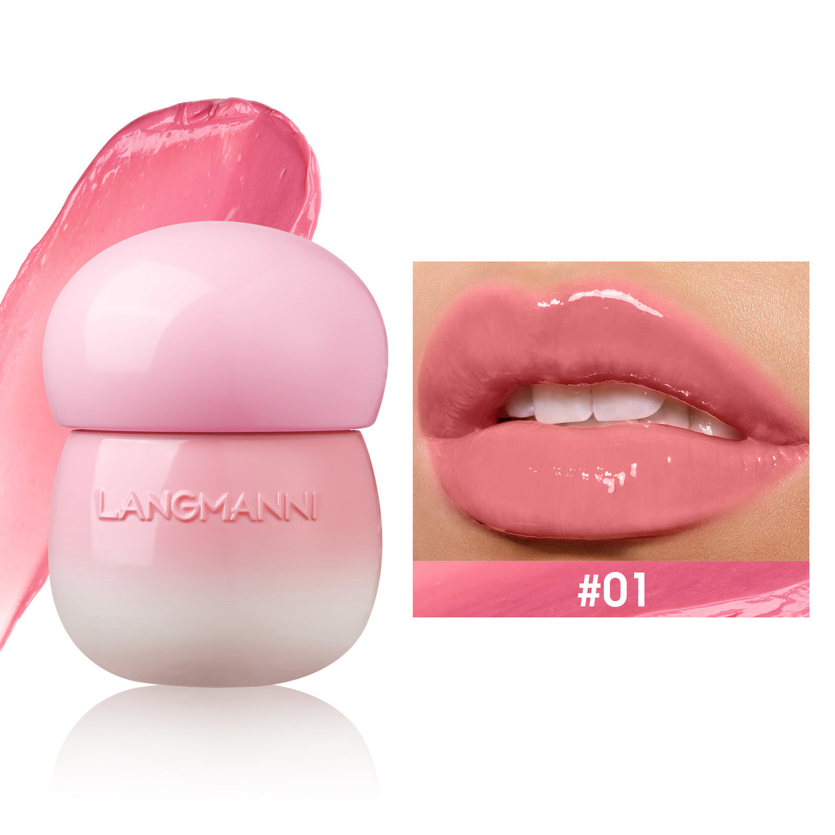 Mushroom Lip Lacquer Moisturizing Lip Gloss Not Oily