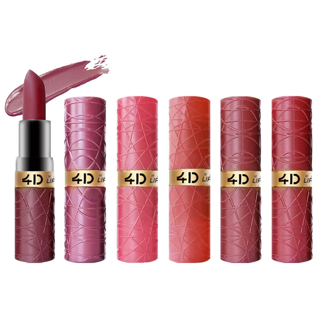 6 PCs Lipstick Kit Matte European And American Valentine's Day